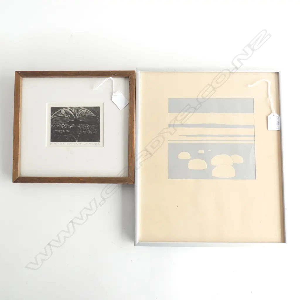 2 ART PRINTS. ETCHING BY M RODGERS 5/5 'OUT OF THE TEETH... Image 1++