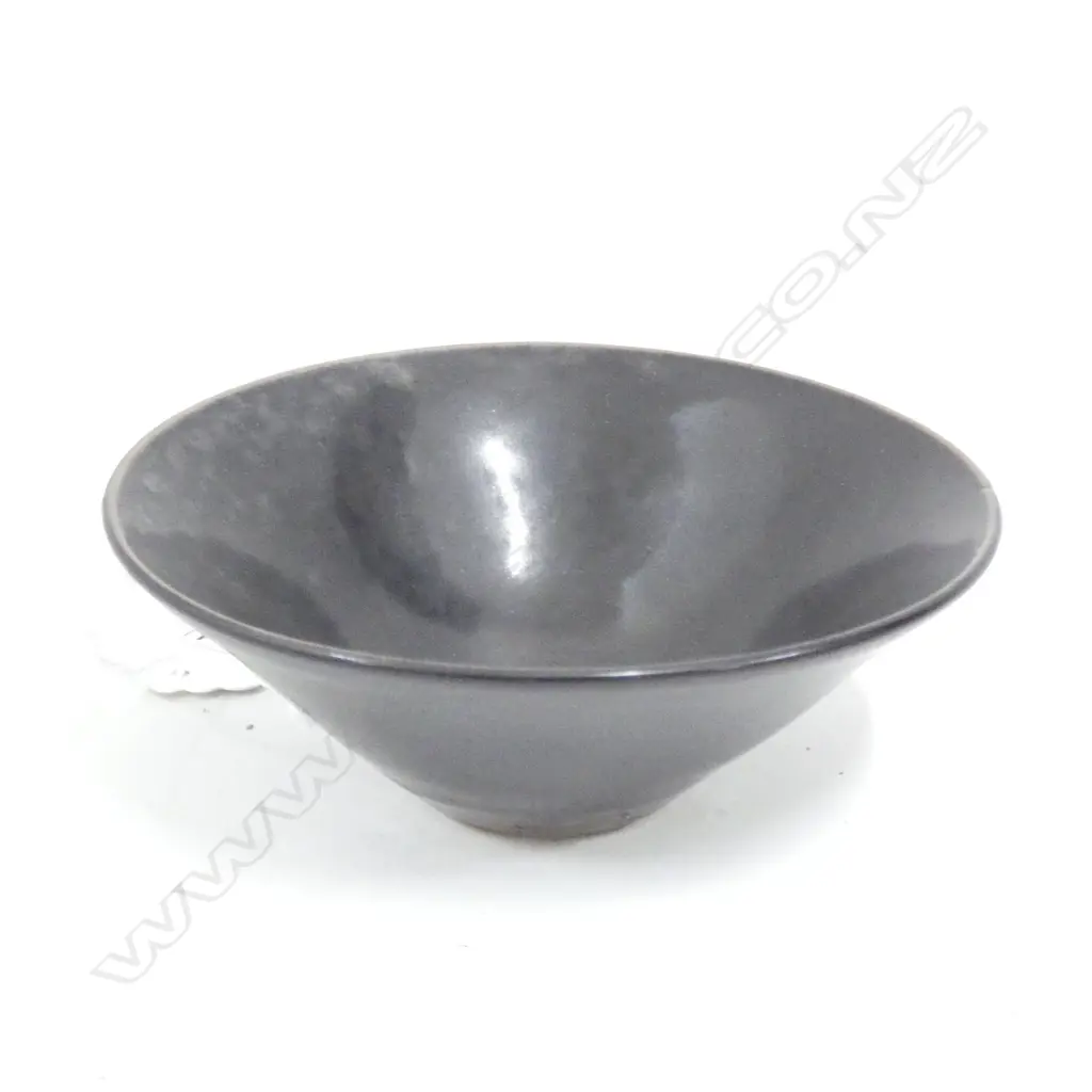 CHINESE TENMOKU STYLE GLAZED SMALL BOWL, Dia.125mm Image 1++