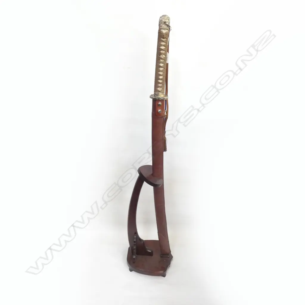 REPRODUCTION JAPANSE SWORD & STAND H.1120mm Image 1++