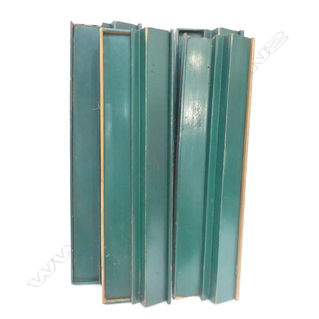 OLD MAHJONG SET BONE & BAMBOO WITH TILE HOLDERS/BOARDS Image 1++