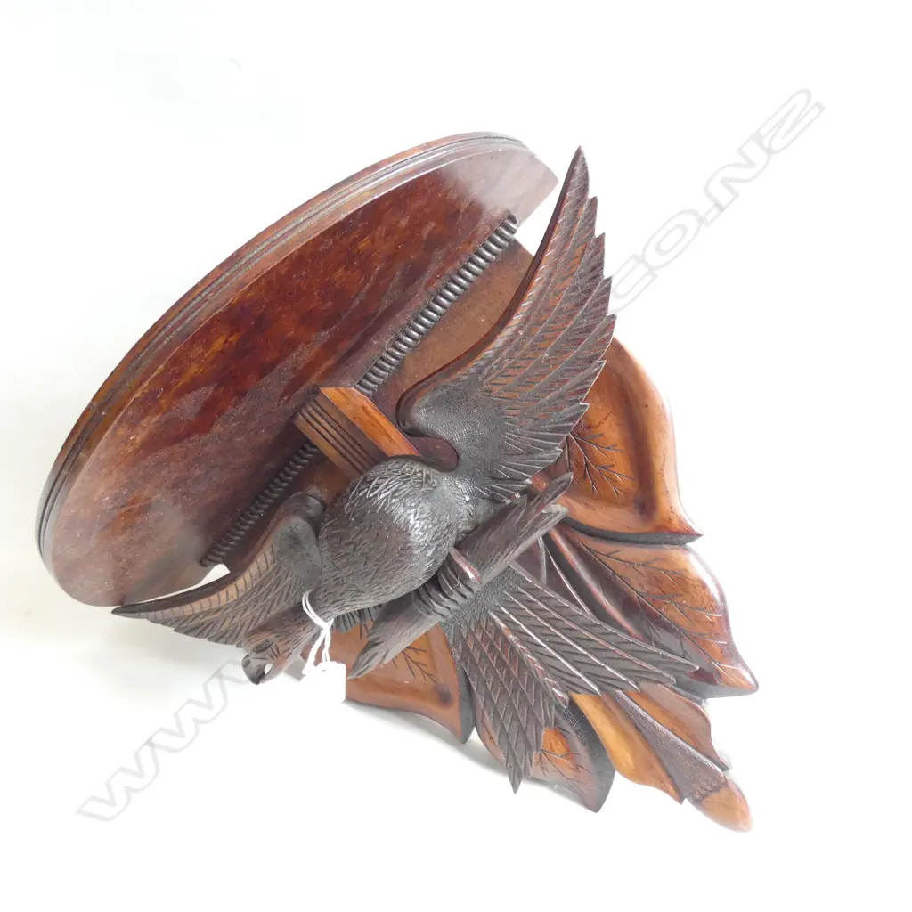 CARVED WOODEN EAGLE WALL SHELF H.355mm Image 1++