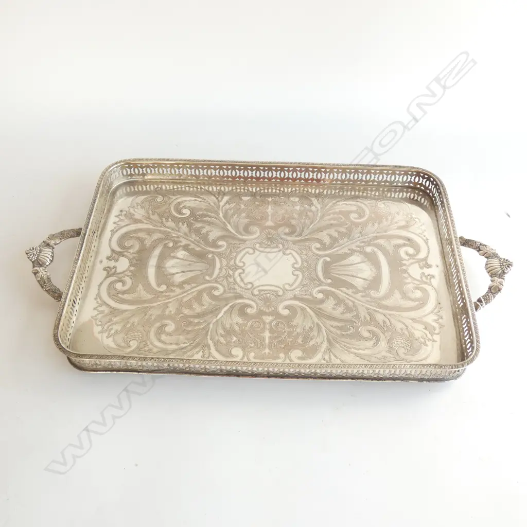 SILVER PLATE TRAY L.530mm Image 1++