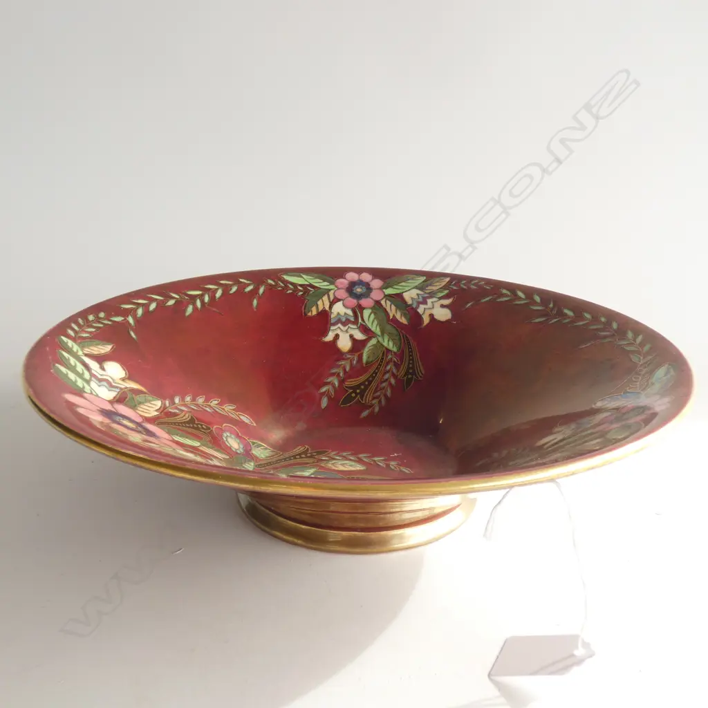ROYAL WINTON RED LUSTRE BOWL 310mm dia Image 1++