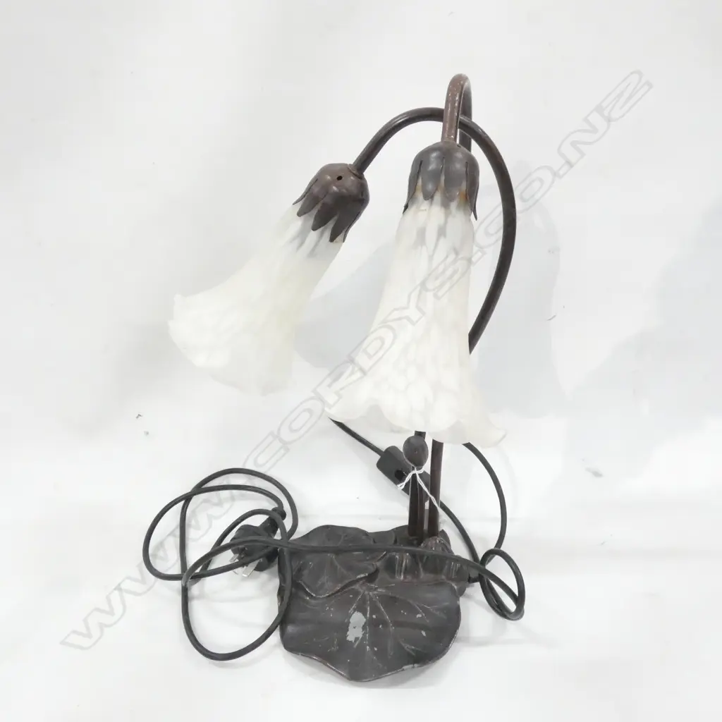 BRONZE LOOK LILY LAMP H.410mm Image 1++