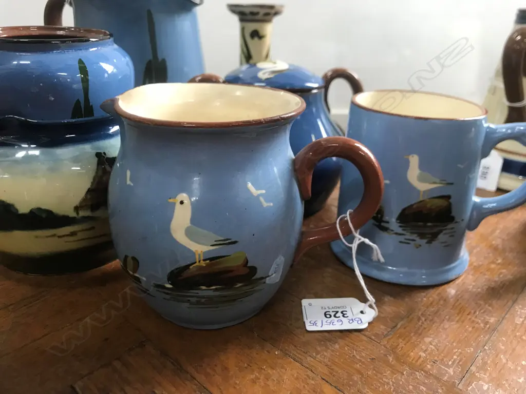 8 ASST. PCES BLUE TORQUAY WARE Image 1++