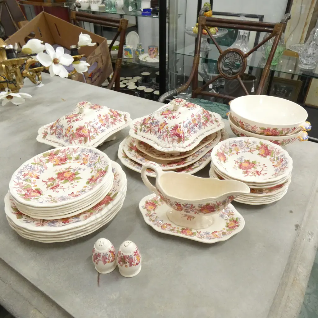 SPODE ASTER PART DINNER SET - 28 PCS Image 1++
