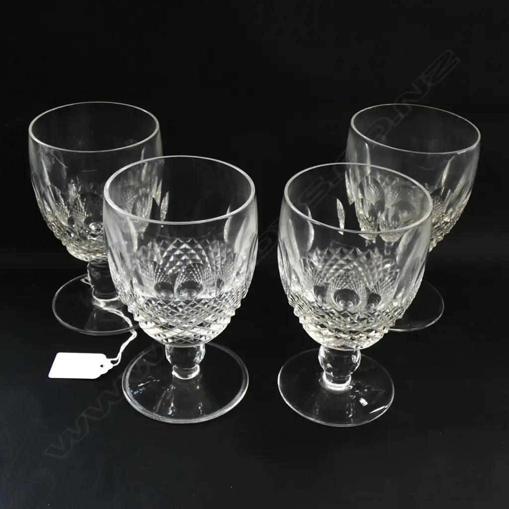 SET OF 4 WATERFORD CRYSTAL COLLEEN CLARET GLASSES Image 1++