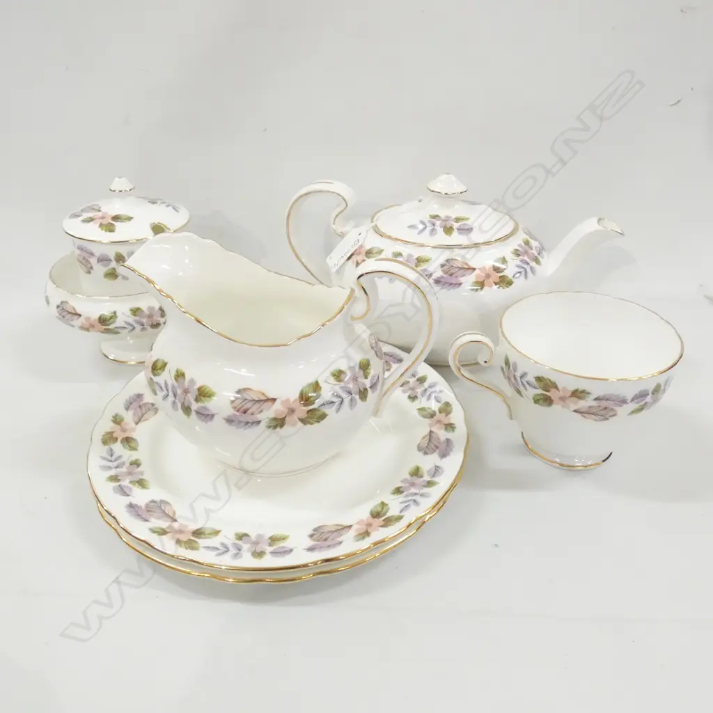AYNSLEY PT TEA SET INC. TEAPOT  Image 1++