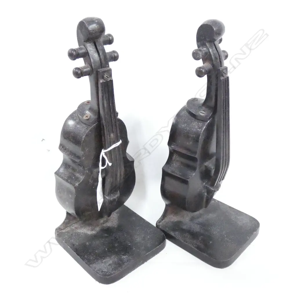 PR METAL VIOLIN BOOKENDS H.270mm  Image 1++