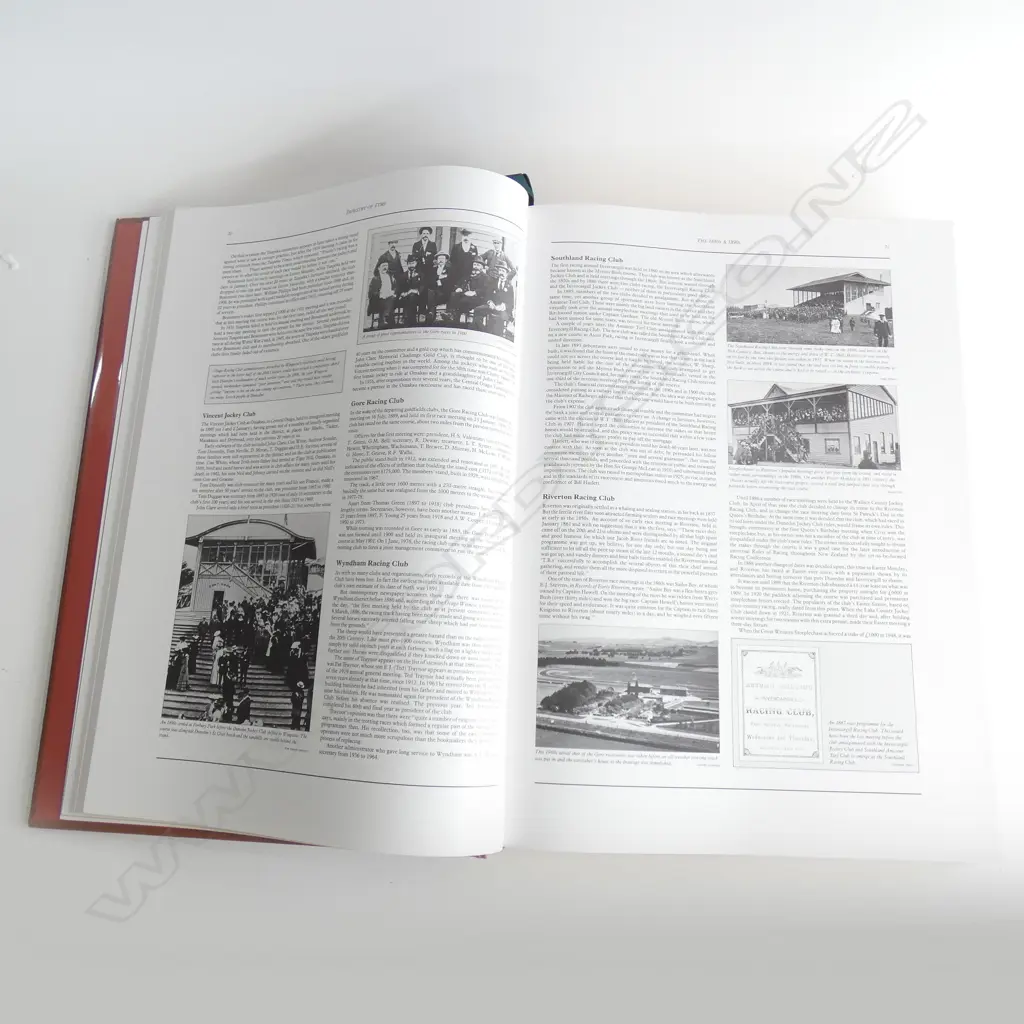 CASED BOOK; 'TAPESTRY OF TRUTH; THE HISTORY OF NZ RACING' 778/1200 570x420mm MOA 1988 Image 1++
