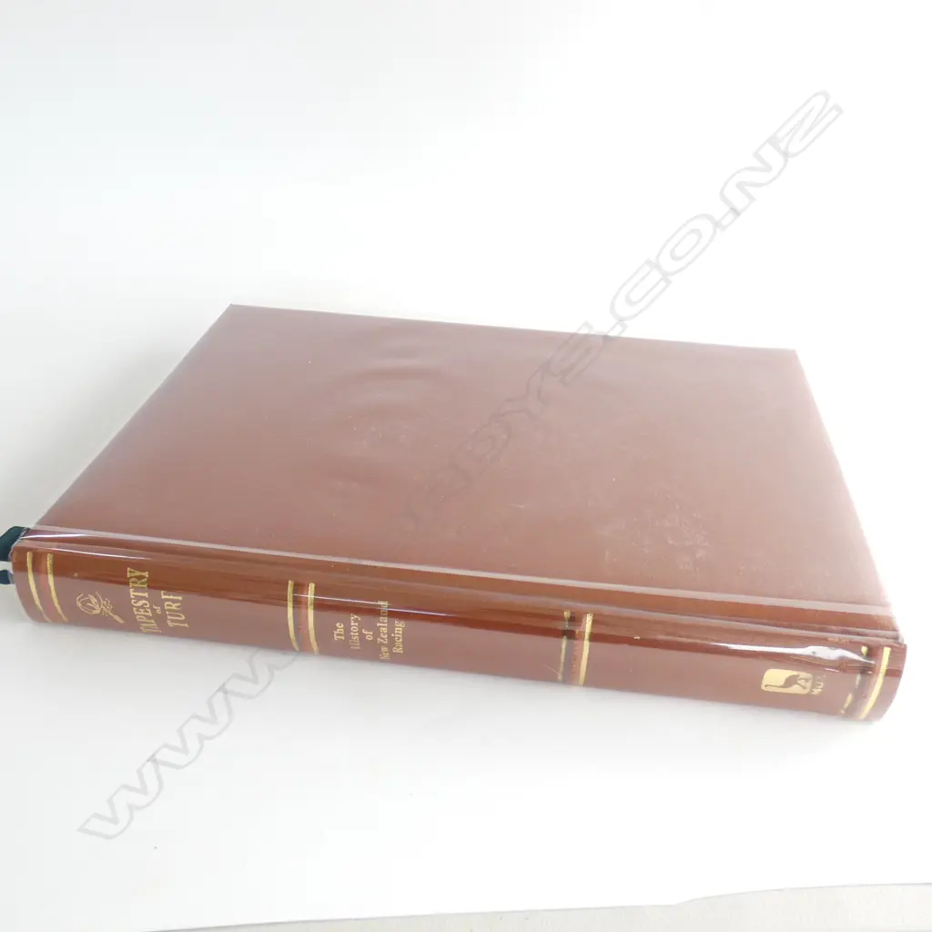 CASED BOOK; 'TAPESTRY OF TRUTH; THE HISTORY OF NZ RACING' 778/1200 570x420mm MOA 1988 Image 1++