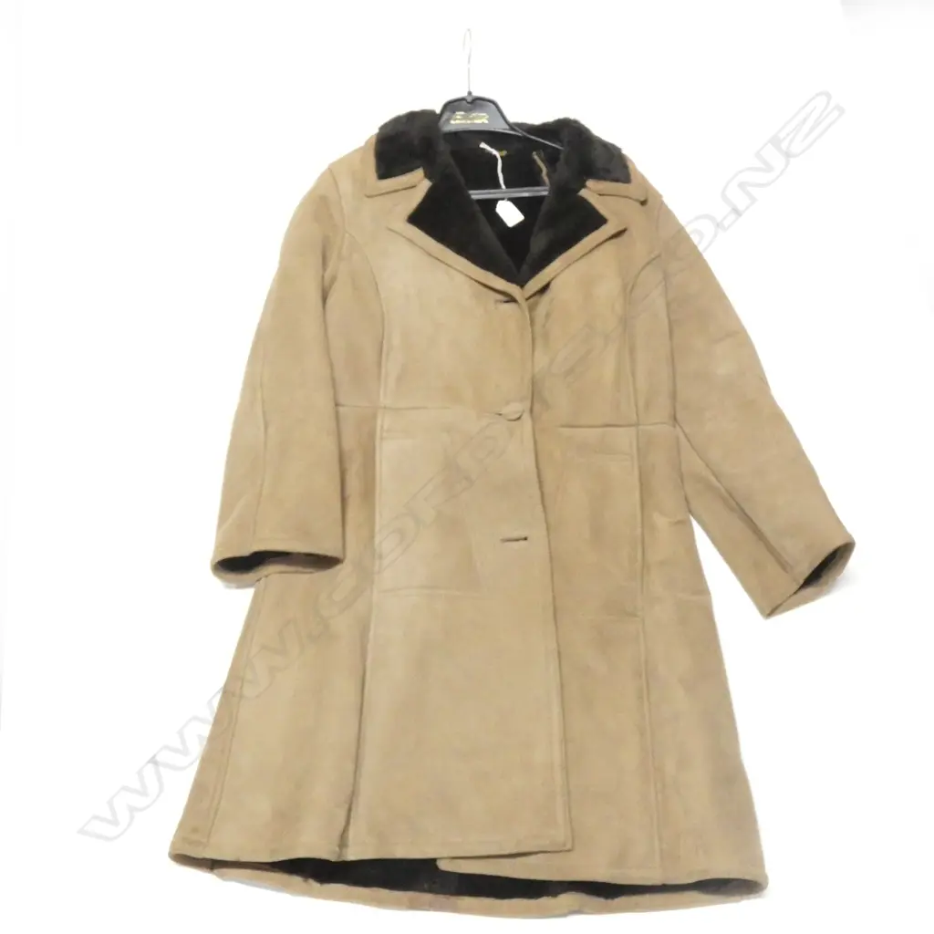 2 LADIES JACKETS; 1 LAMBSWOOL / 1 FAUX FUR Image 1++