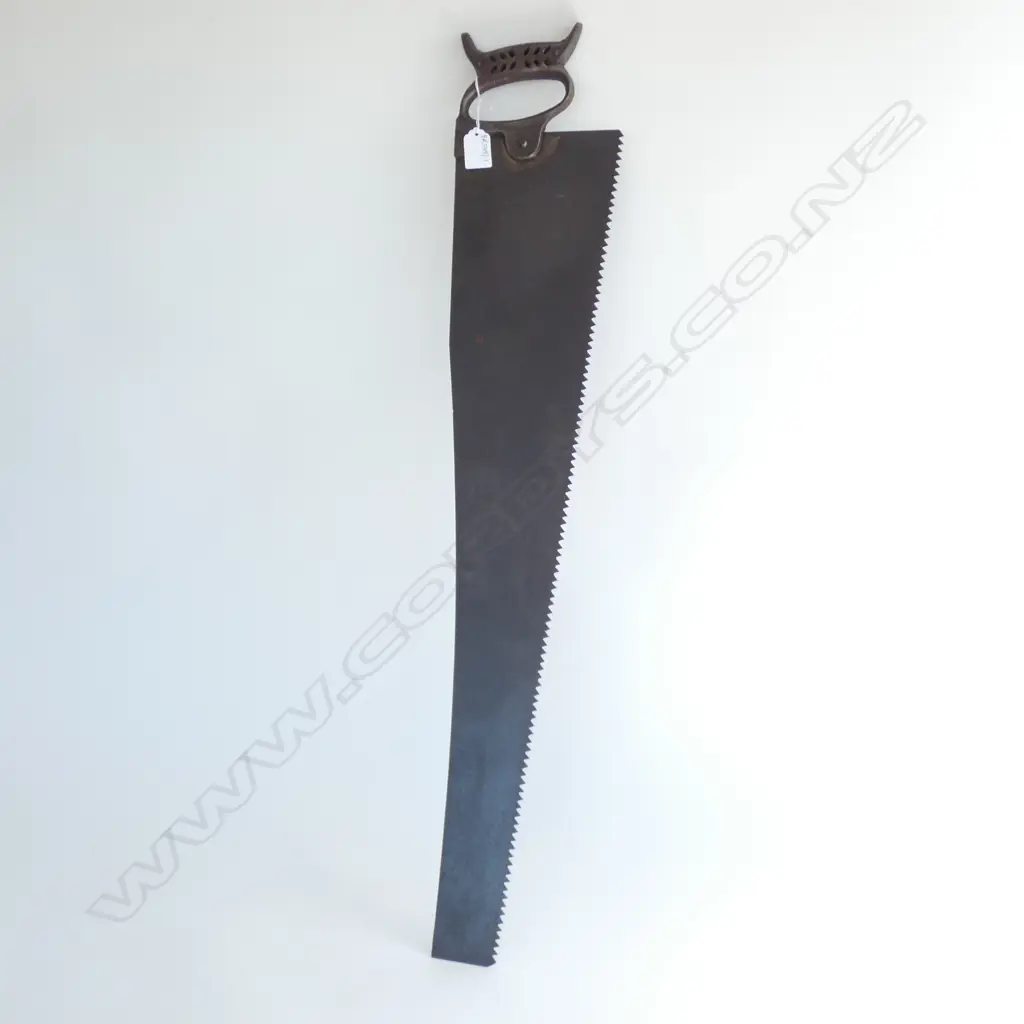 VINTAGE SAW METAL HANDLE L.855mm Image 1++