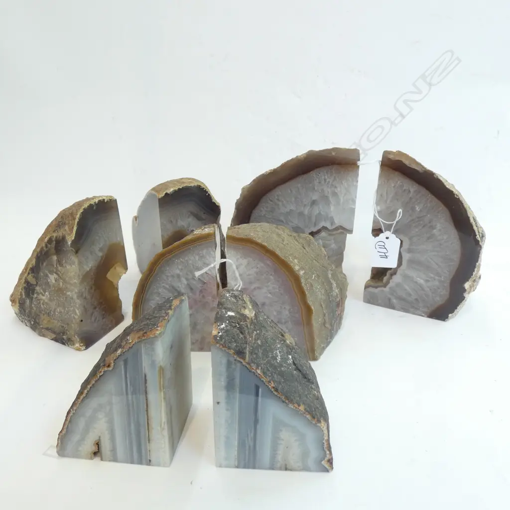 4 PRS CRYSTAL GEODES BOOKENDS H.160mm Image 1++