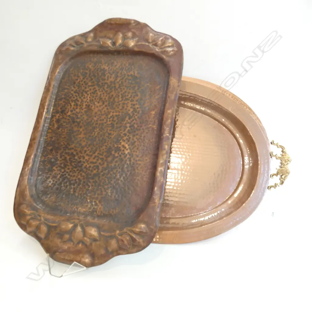 3 COPPER TRAYS L.660mm Image 1++