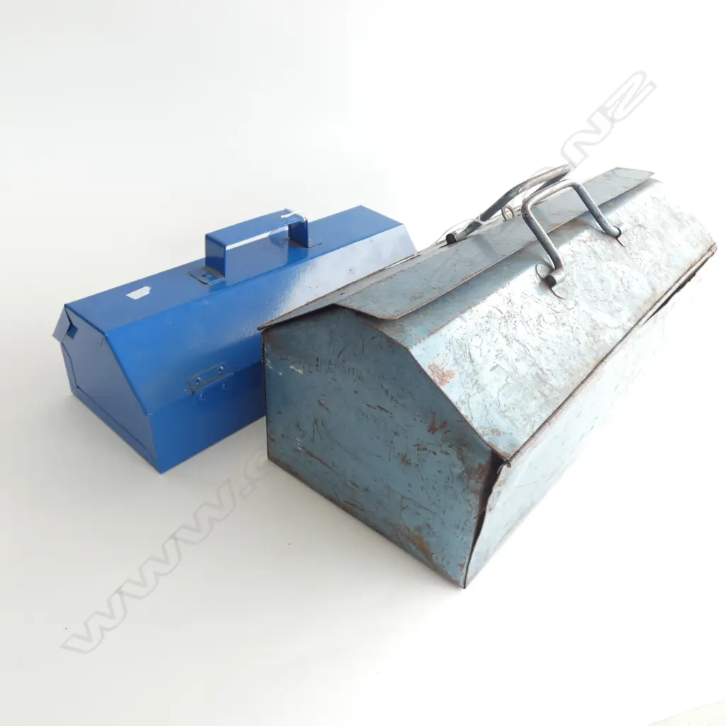 2 BLUE METAL TOOLBOXES L.485mm Image 1++