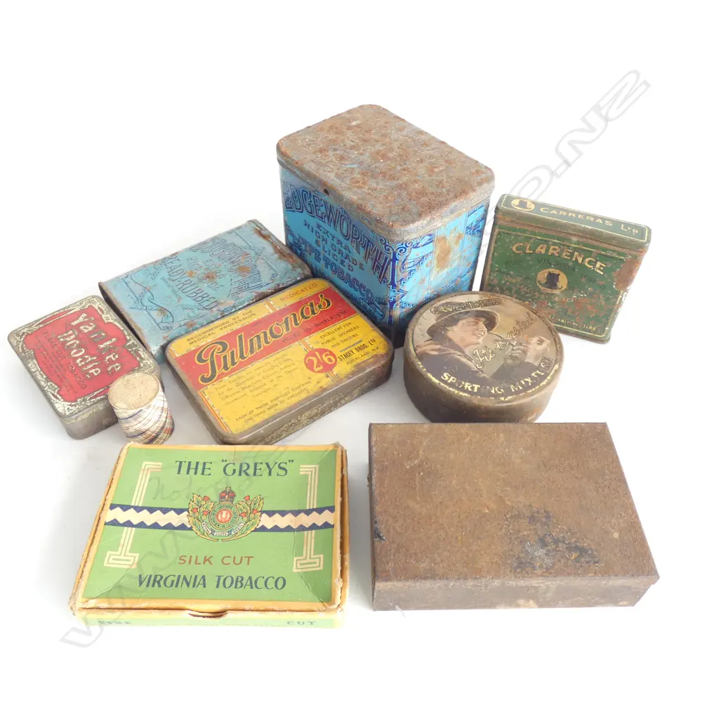 BAG OLD TOBACCO TINS & BOXES ETC.. Image 1++