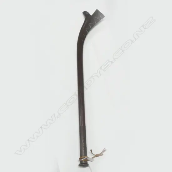 19/20TH CENTURY 2 HANDED FIJIAN CASUARINA WOODEN KIAKAVO CLUB - L 1020MM...