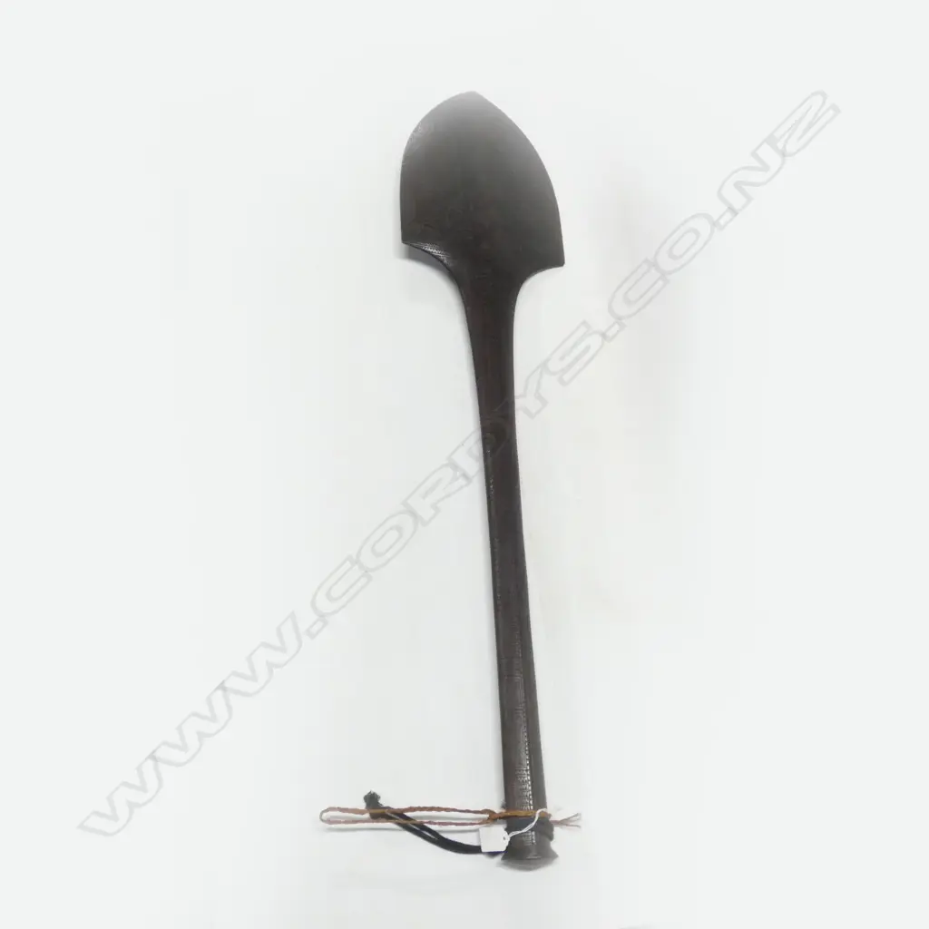 PACIFIC ISLAND CARVED WOODEN OAR - L 1000MM Image 1++