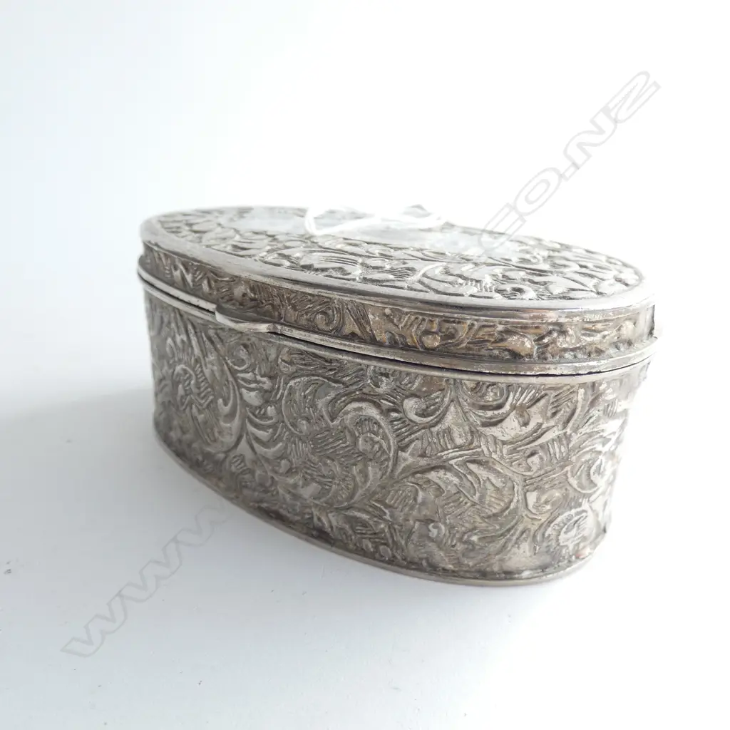 SILVER METAL LIDDED CONTAINER W.110mm Image 1++