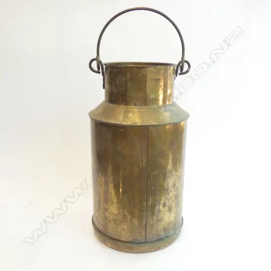 BRASS MILK CONTAINER WITH HANDLE H. 415 DIA 230MM