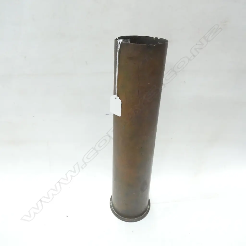 OLD BRASS SHELL CASE DIA 80 H 390MM Image 1++