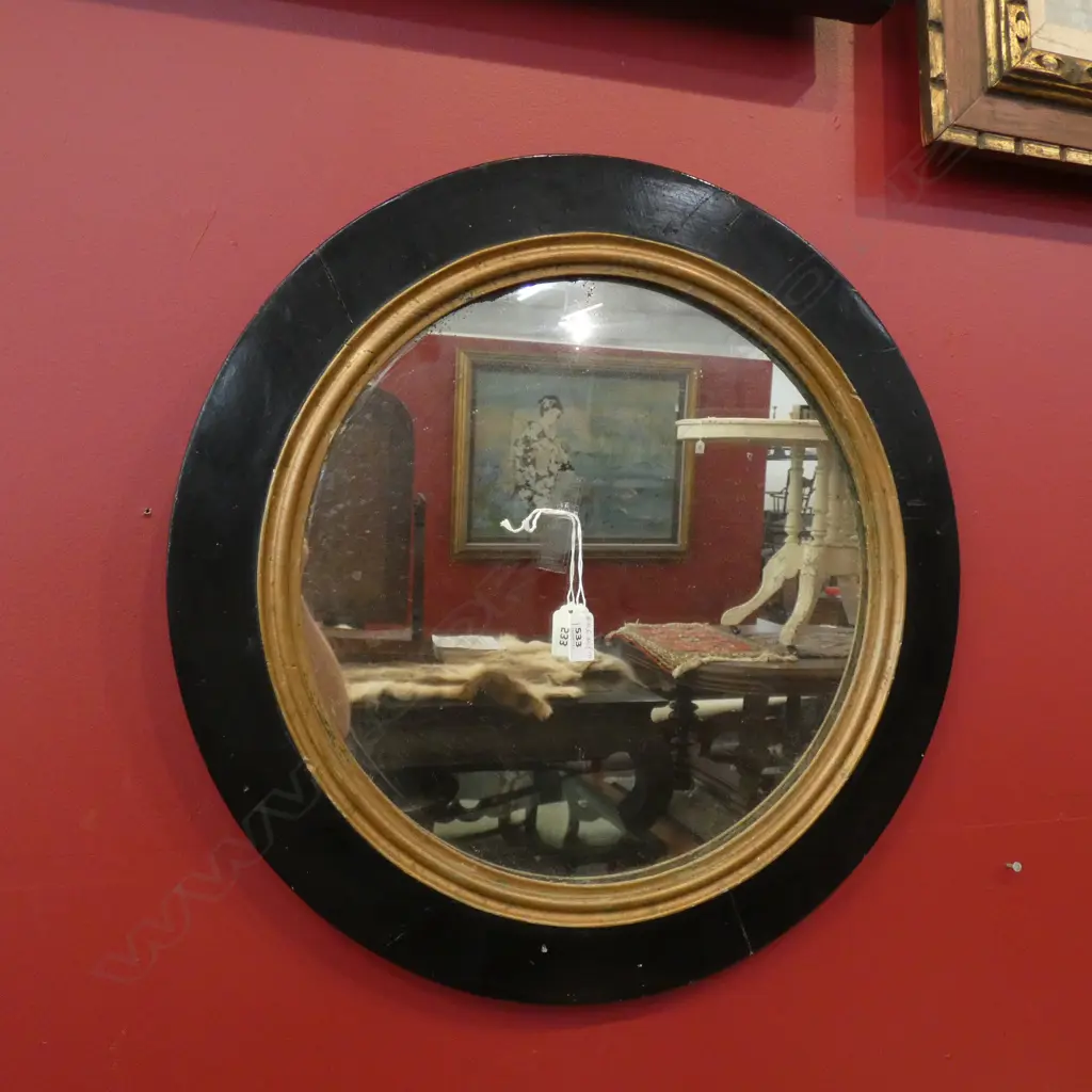 OLD CIRCULAR MIRROR 540mm dia Image 1++