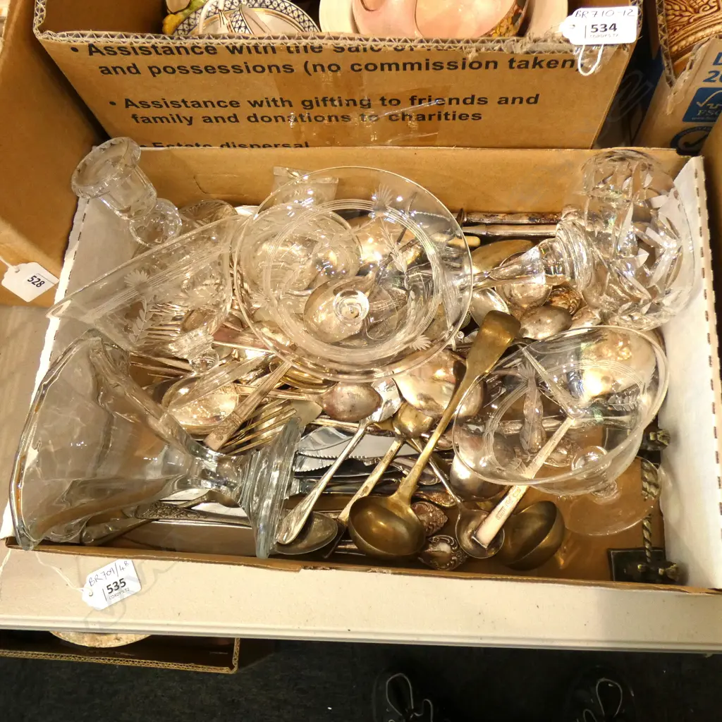 COMMUNITY PLATE CUTLERY + ASST. CRYSTAL ETC Image 1++
