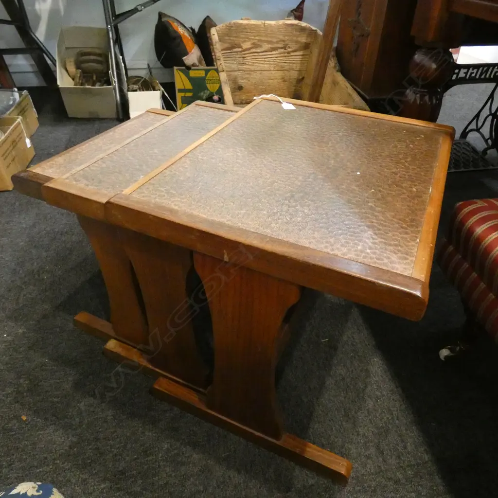 3 G PLAN NESTING TABLES BEATEN TOP FINISH Image 1++