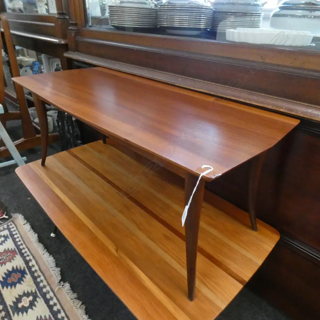 1970s COFFEE TABLE SOLID SAPELE 825 x 470 x 380mm Image 1++