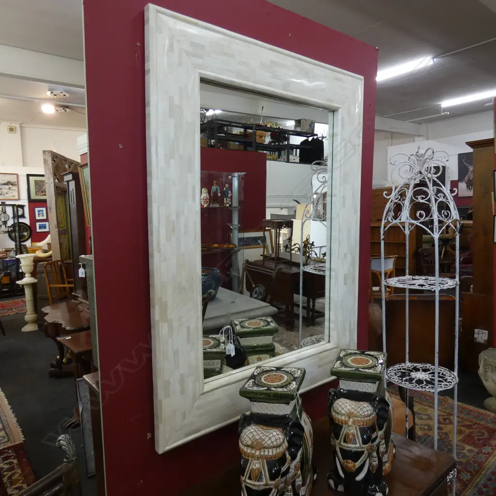 LARGE BONE INLAY MIRROR 1220x930mm Image 1++