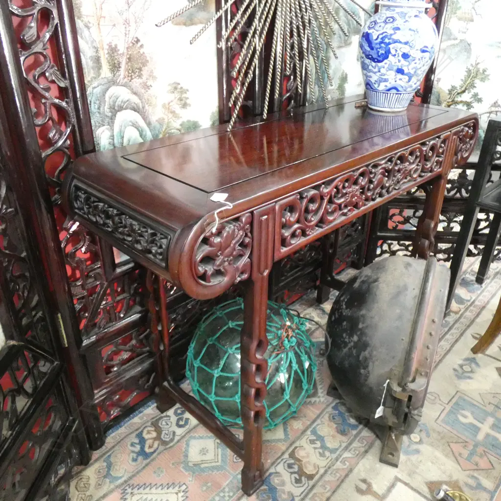 ORIENTAL ROSEWOOD HALL TABLE 1200 X 4415 X 850MM Image 1++
