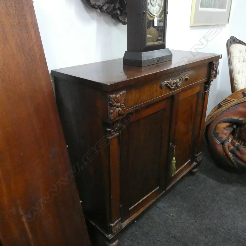 19THC MAHOGANY CHIFFONIER  L 900 MM Image 1++