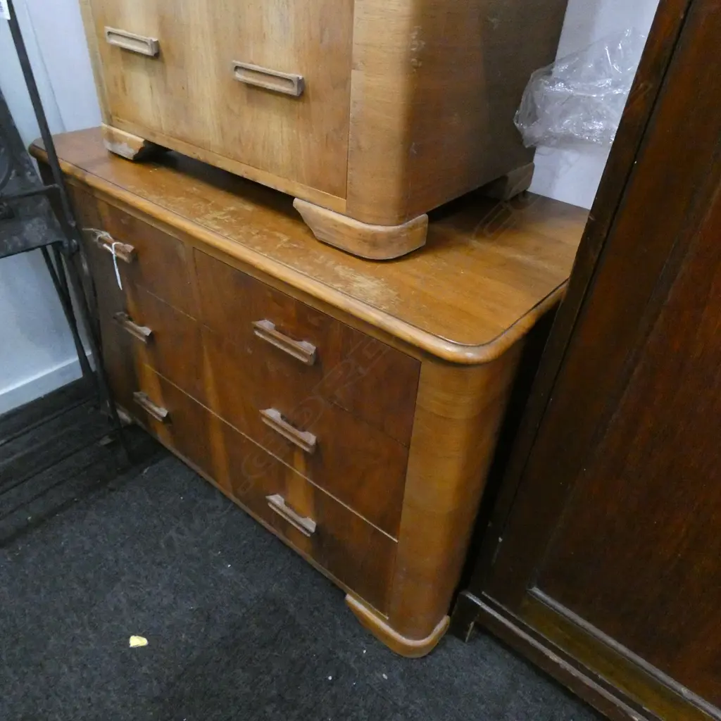 6 DRAWER DECO LOWBOY... Image 1++
