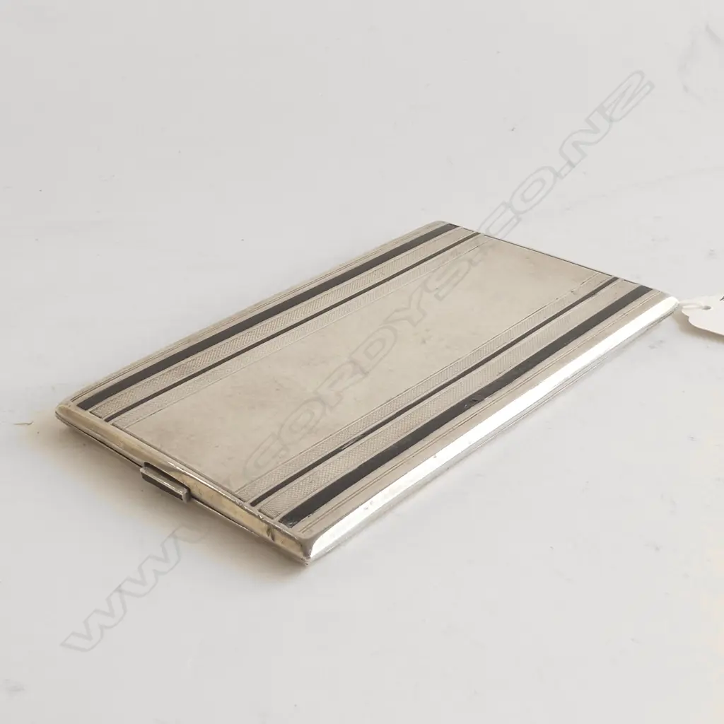 935 SILVER DECO CIGARETTE CASE 186 GRAMS Image 1++