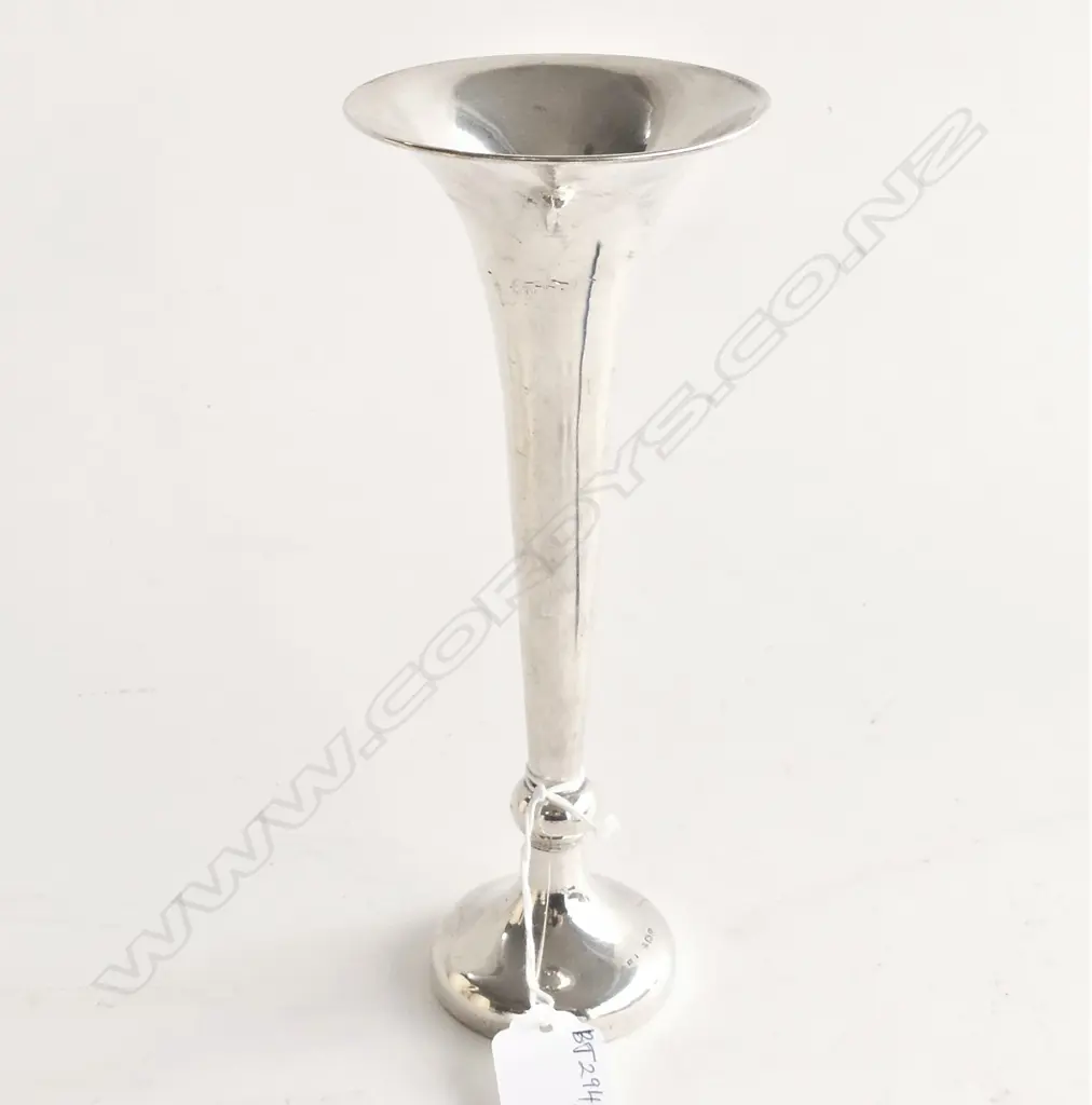 STG SILVER VASE, B'HAM 1920 H.200mm Image 1++