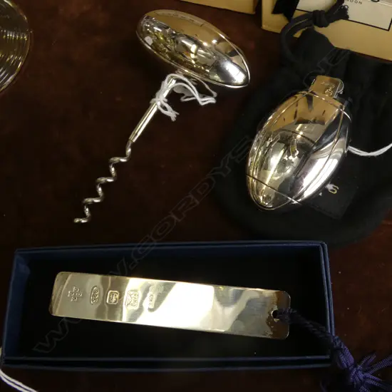 SILVER BOOK MARK & LINKS PIECES LIGHTER ETC