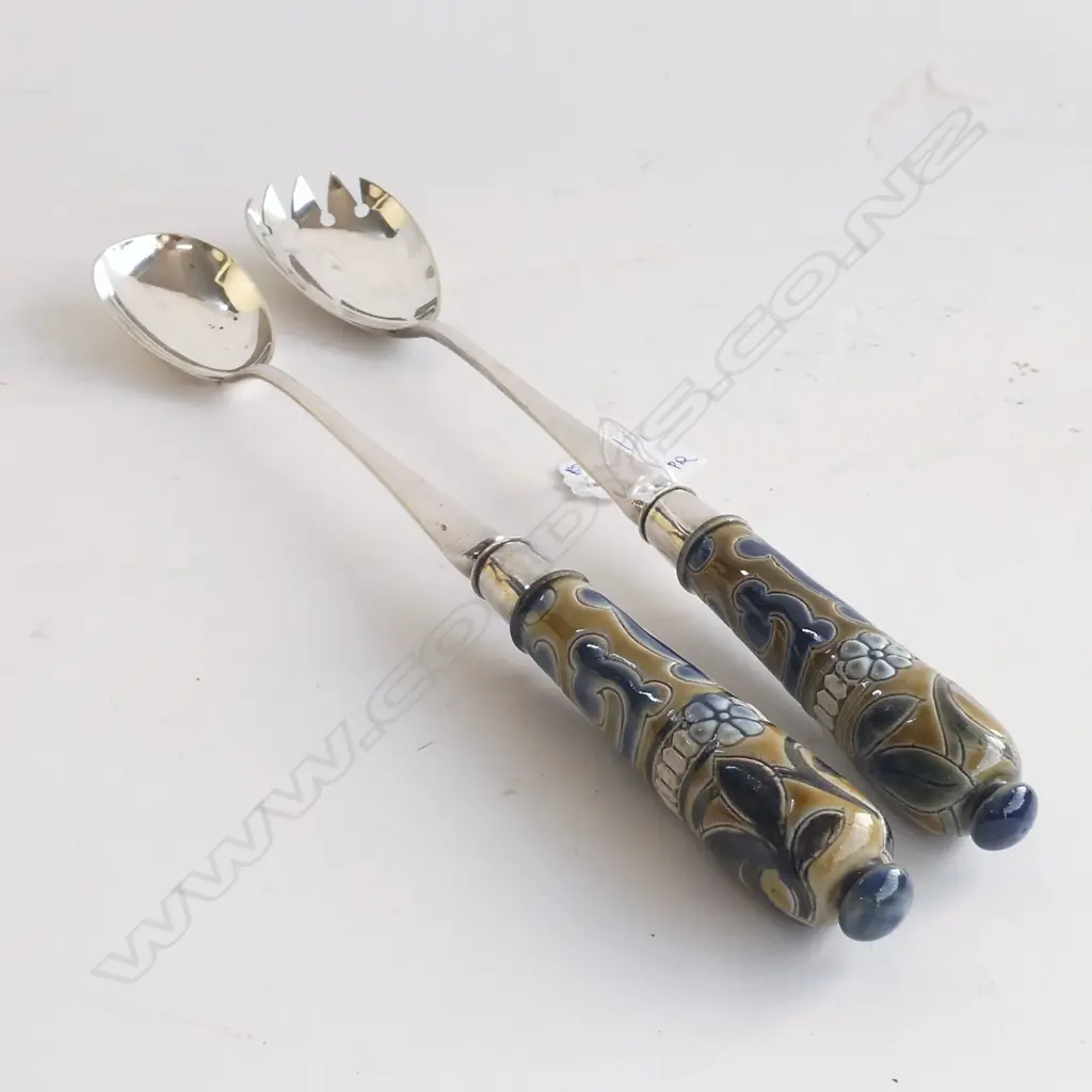 PR VICTORIAN ROYAL DOULTON SALAD SERVERS L.310mm Image 1++