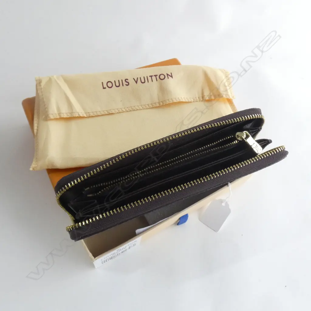 COPY LOUIS VUITTON Damier Ebene Zippy WALLET/ORGANIZER, IN BOX Image 1++