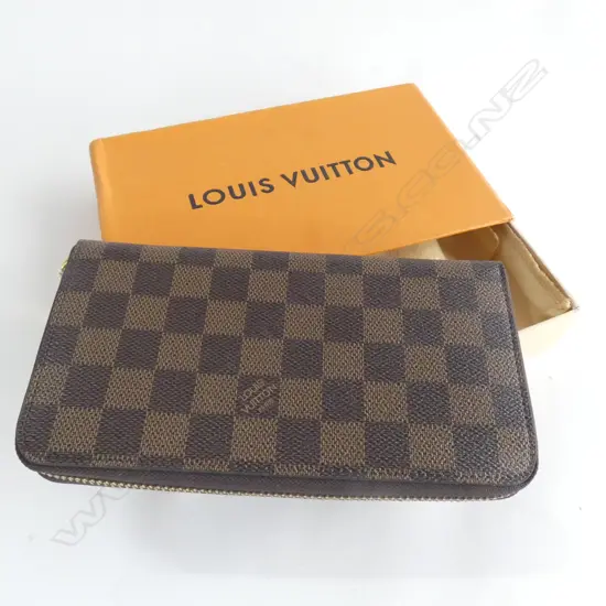 COPY LOUIS VUITTON Damier Ebene Zippy WALLET/ORGANIZER, IN BOX