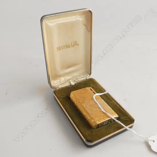 VINTAGE TANITA GOLD LIGHTER IN CASE