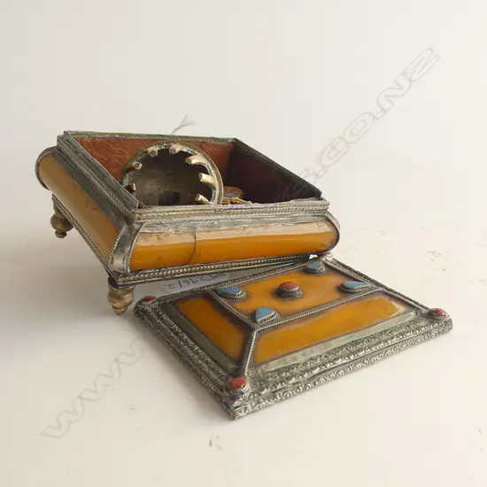 TISSOT WATCH, PR GP PAUA CUFFLINKS, SILVER & PAUA RING, BELL, IN TRINKET BOX A.F.