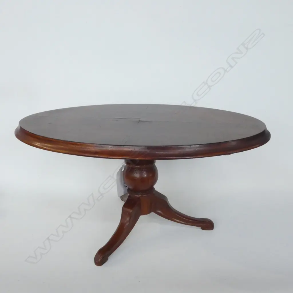 MAHOGANY VICTORIAN STYLE DOLLS DINING TABLE L.280mm Image 1++