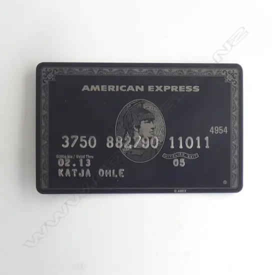 AMEX CENTURION BLACK CARD (EXPIRED)