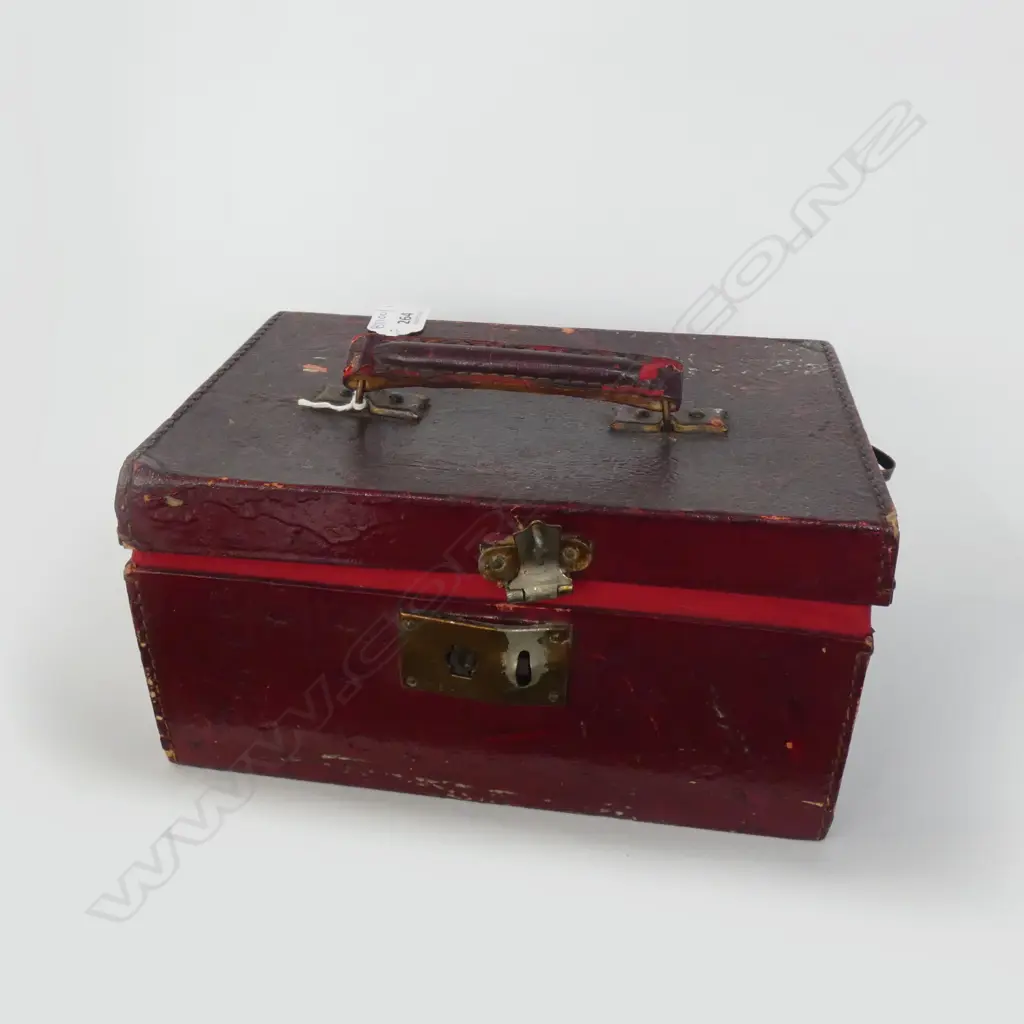 CASED VINTAGE BONE & BAMBOO MAH JONG SET (CASE AF) Image 1++