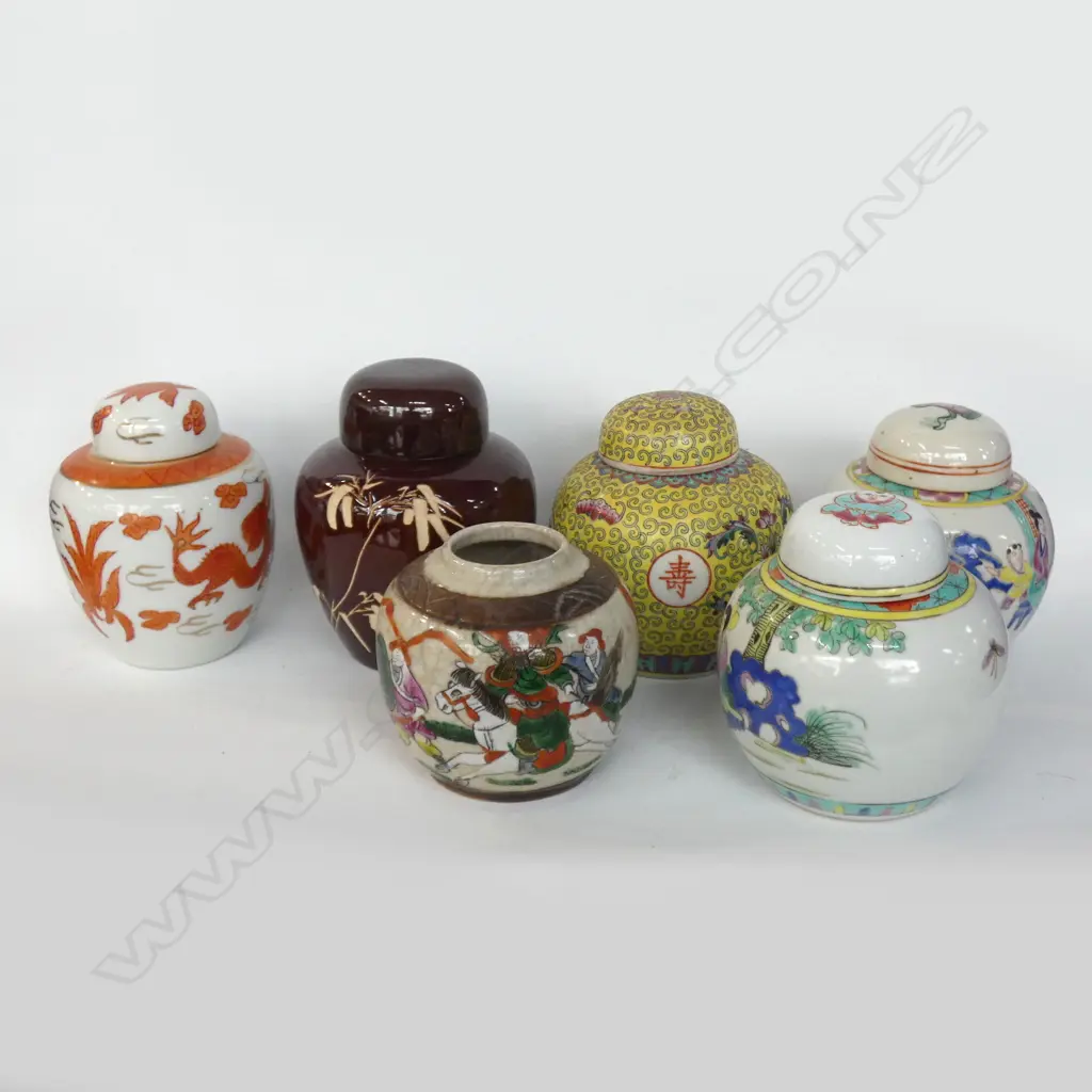 6 ASST SM GINGER JARS Image 1++