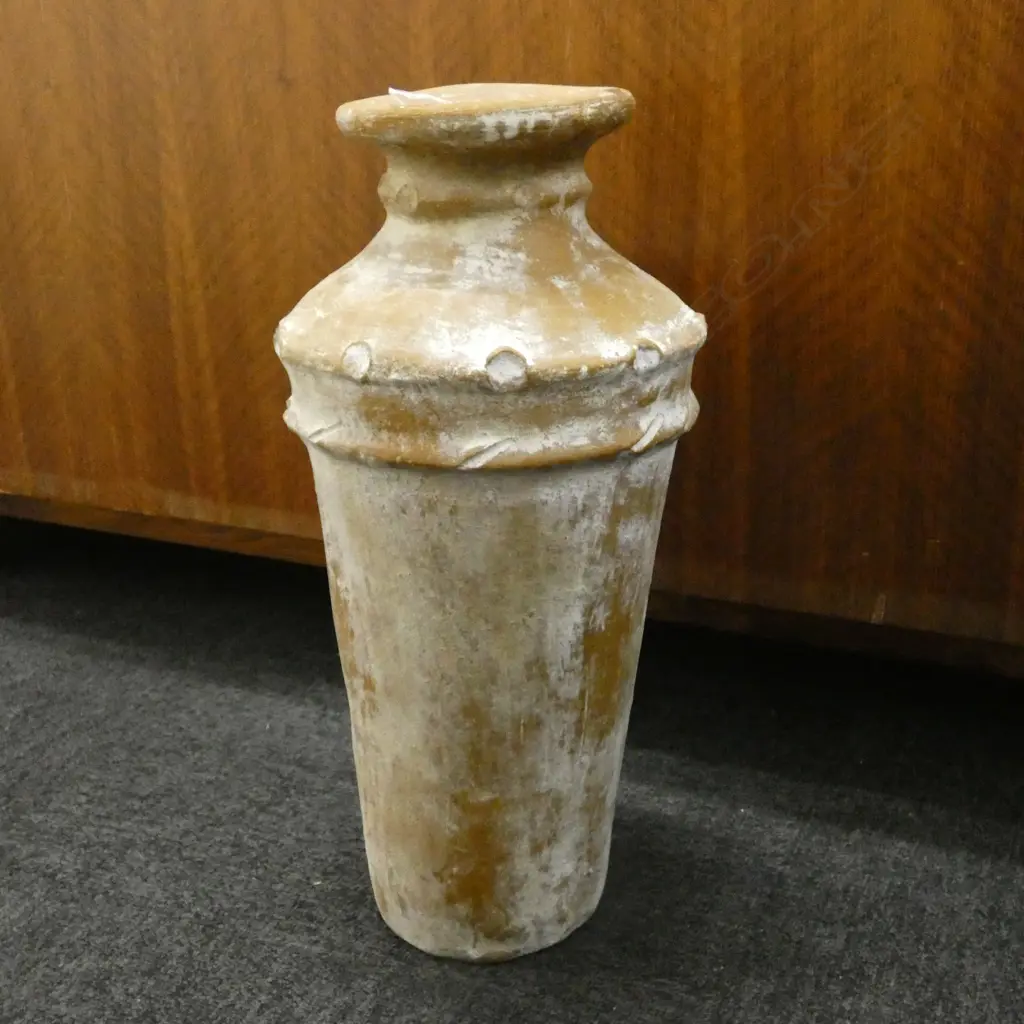 TERRACOTTA HAND MADE FLOOR VASE H 485mm. Image 1++
