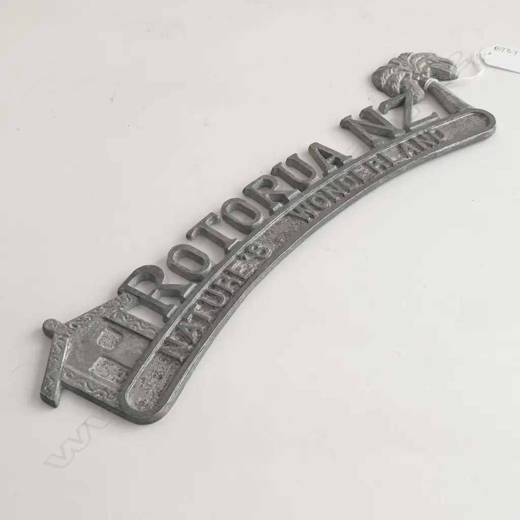 ROTORUA NATURES WONDERLAND VINTAGE METAL SIGN L.330mm... Image 1++