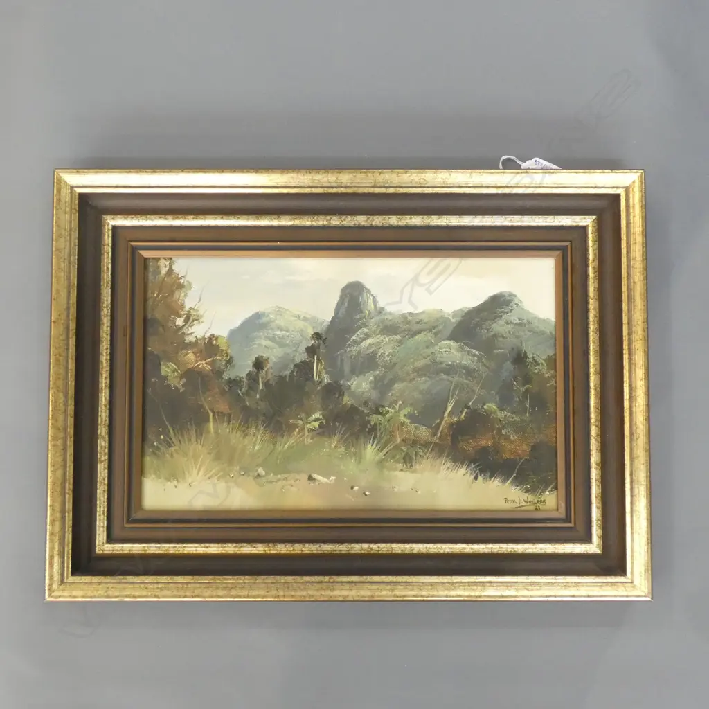 PETER J WALLERS - FROM THE KOPU ROAD - CORAMANDEL H.200 x W. 335mm. Image 1++