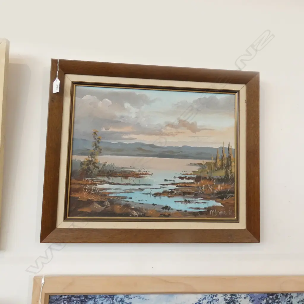 F. R. LUCKMAN OIL LANDSCAPE '84 345 x 440mm Image 1++